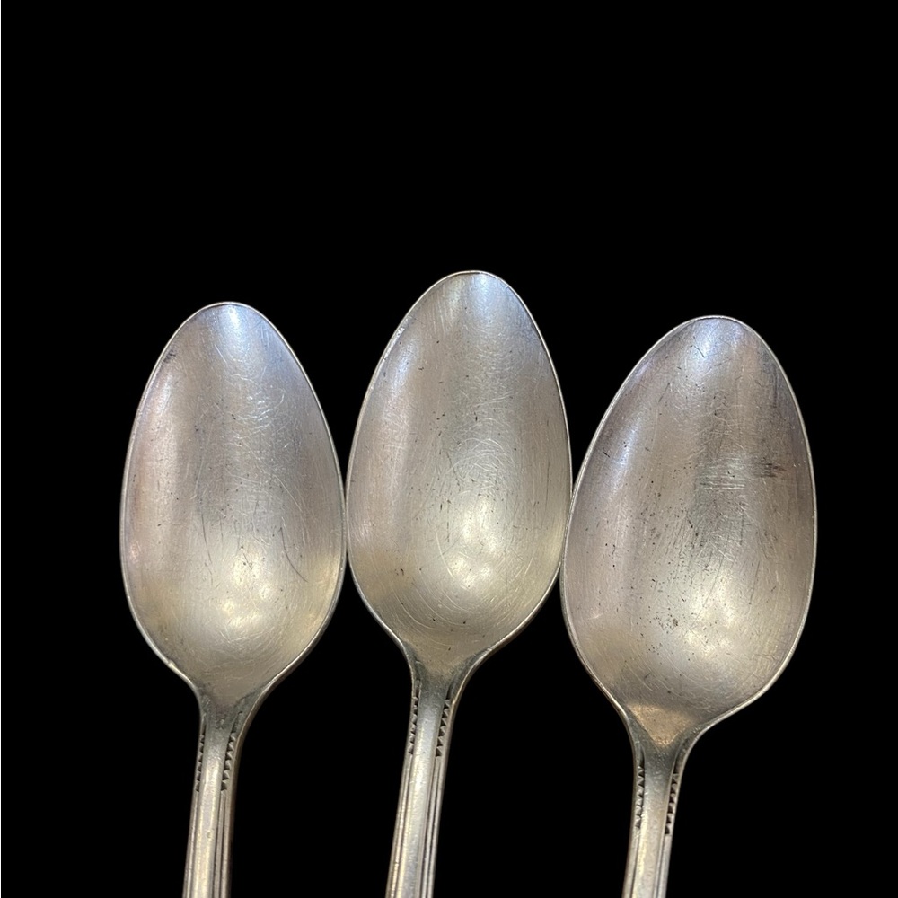 VTG Oneida Tudor Plate 1939 Fortune Silverplate Flatware Set - Floral Art Deco - Picture 7 of 15